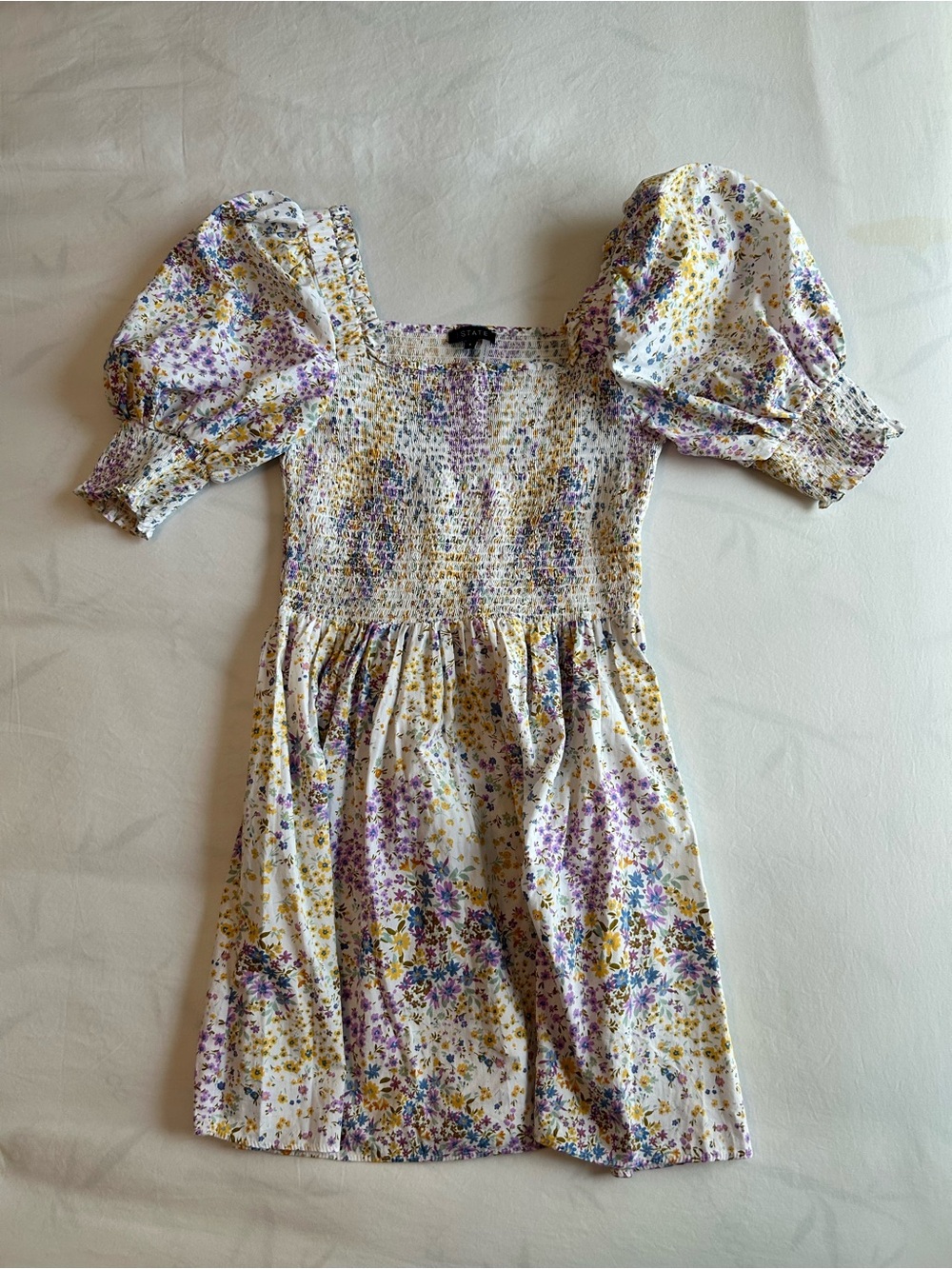 1.STATE Floral dress in Purple, Yellow & Blue Size L
